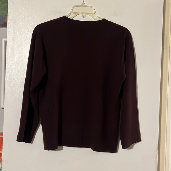 Silk Club deep purple beaded cardigan - Picture 7 of 10